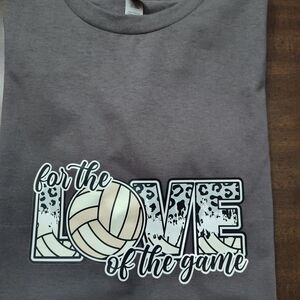Gray Volleyball Graphic Tee
